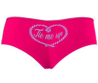 Tie Me Up - Cute Rope Design - Fuchsia Boyshort