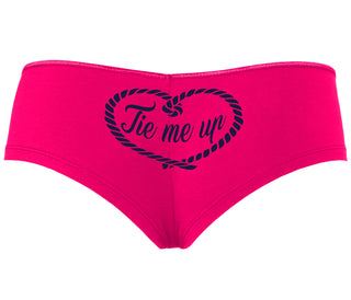 Tie Me Up - Cute Rope Design - Fuchsia Boyshort