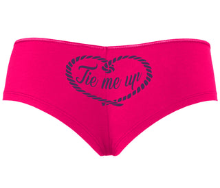 Tie Me Up - Cute Rope Design - Fuchsia Boyshort