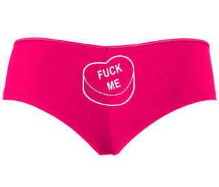 Fuck Me - Valentines Day Candy - Fuchsia Boyshort