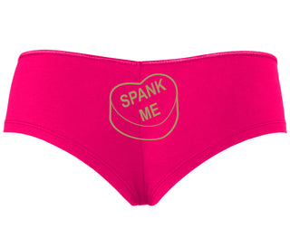Valentines Day Candy - Spank Me - Fuchsia Boyshort
