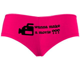 Wanna Make A Movie - Fuchsia Boyshort