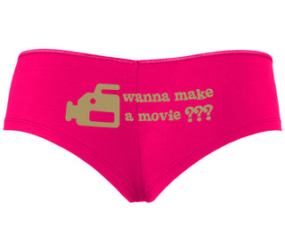 Wanna Make A Movie - Fuchsia Boyshort
