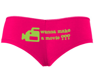 Wanna Make A Movie - Fuchsia Boyshort
