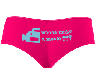 Wanna Make A Movie - Fuchsia Boyshort