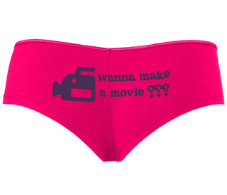 Wanna Make A Movie - Fuchsia Boyshort