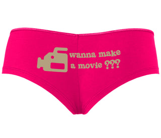 Wanna Make A Movie - Fuchsia Boyshort