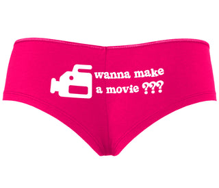 Wanna Make A Movie - Fuchsia Boyshort