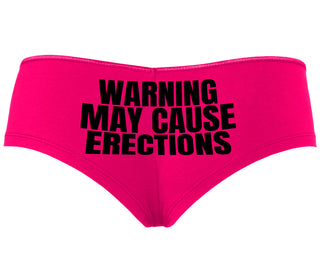 Warning May Cause Erections - Fuchsia Boyshort