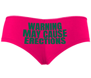 Warning May Cause Erections - Fuchsia Boyshort