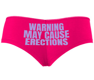 Warning May Cause Erections - Fuchsia Boyshort