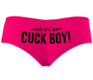 Watch And Learn Cuck Boy - Fuchsia Boyshort