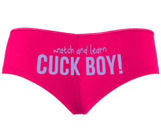 Watch And Learn Cuck Boy - Fuchsia Boyshort