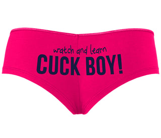 Watch And Learn Cuck Boy - Fuchsia Boyshort
