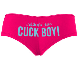 Watch And Learn Cuck Boy - Fuchsia Boyshort
