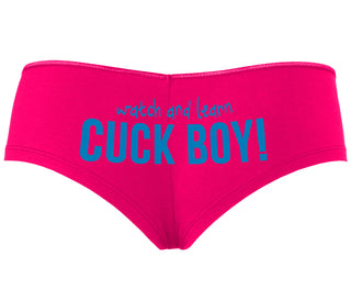 Watch And Learn Cuck Boy - Fuchsia Boyshort
