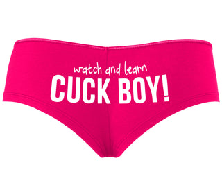 Watch And Learn Cuck Boy - Fuchsia Boyshort