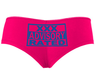 XXX Rated  Advisory Warning - Fuchsia Boyshort