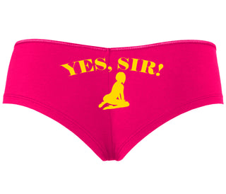 Yes Sir - Submissive Woman - Fuchsia Boyshort