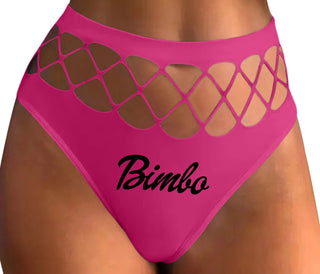 Bimbo - Fuchsia Fishnet Thong