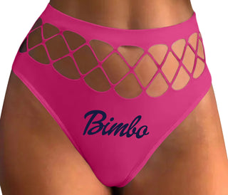Bimbo - Fuchsia Fishnet Thong