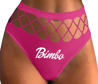 Bimbo - Fuchsia Fishnet Thong