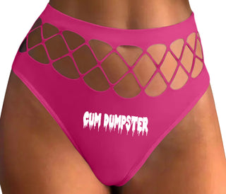 Cum Dumpster - Fuchsia Fishnet Thong