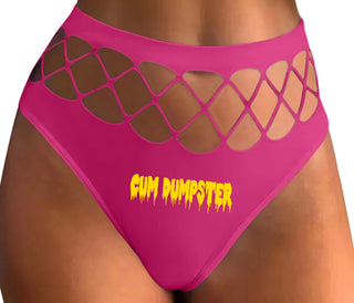 Cum Dumpster - Fuchsia Fishnet Thong