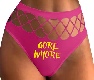 Gore Whore - Fuchsia Fishnet Thong