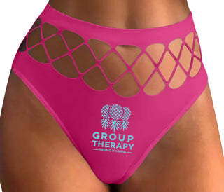 Group Therapy - Sharing Is Caring - Fuchsia Fishnet Thong