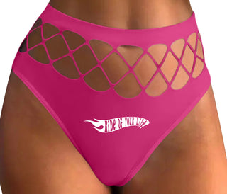 Ride Of Your Life - Fuchsia Fishnet Thong