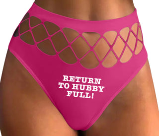 Return to Hubby Full - Fuchsia Fishnet Thong