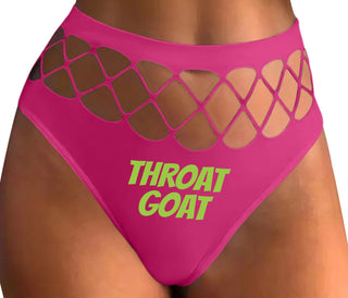 Throat Goat - Oral Expert - Fuchsia Fishnet Thong