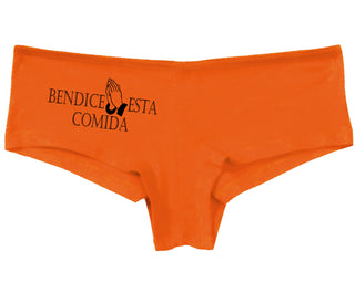 Bendice Esta Comida - Bless This Meal - Orange Boy Short