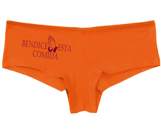 Bendice Esta Comida - Bless This Meal - Orange Boy Short
