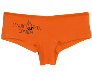 Bendice Esta Comida - Bless This Meal - Orange Boy Short