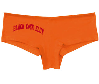 Black Cock Slut - Queen of Spades - Orange Boy Short