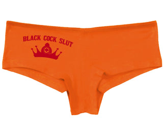 Black Cock Slut - Queen of Spades - Orange Boy Short