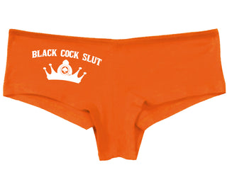 Black Cock Slut - Queen of Spades - Orange Boy Short
