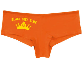 Black Cock Slut - Queen of Spades - Orange Boy Short