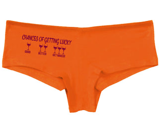 Chances Of Getting Lucky - More Wine - Orange Boy Short