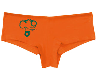 Cop Wife - Cute Handcuffs - Orange Boy Short