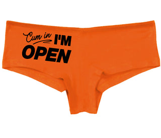 Cum In I'm Open - Orange Boy Short