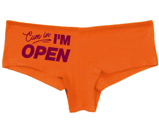 Cum In I'm Open - Orange Boy Short