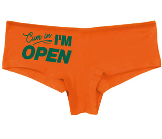 Cum In I'm Open - Orange Boy Short