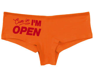 Cum In I'm Open - Orange Boy Short