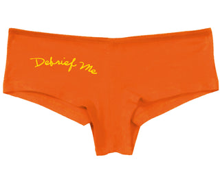 Debrief Me - Orange Boy Short