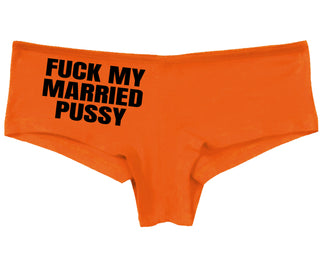 Fuck My Married Pussy - Orange Boy Short