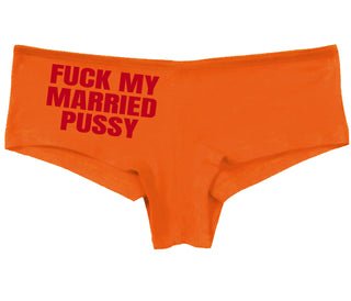 Fuck My Married Pussy - Orange Boy Short