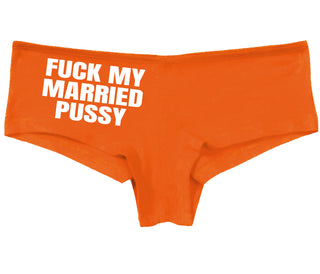 Fuck My Married Pussy - Orange Boy Short